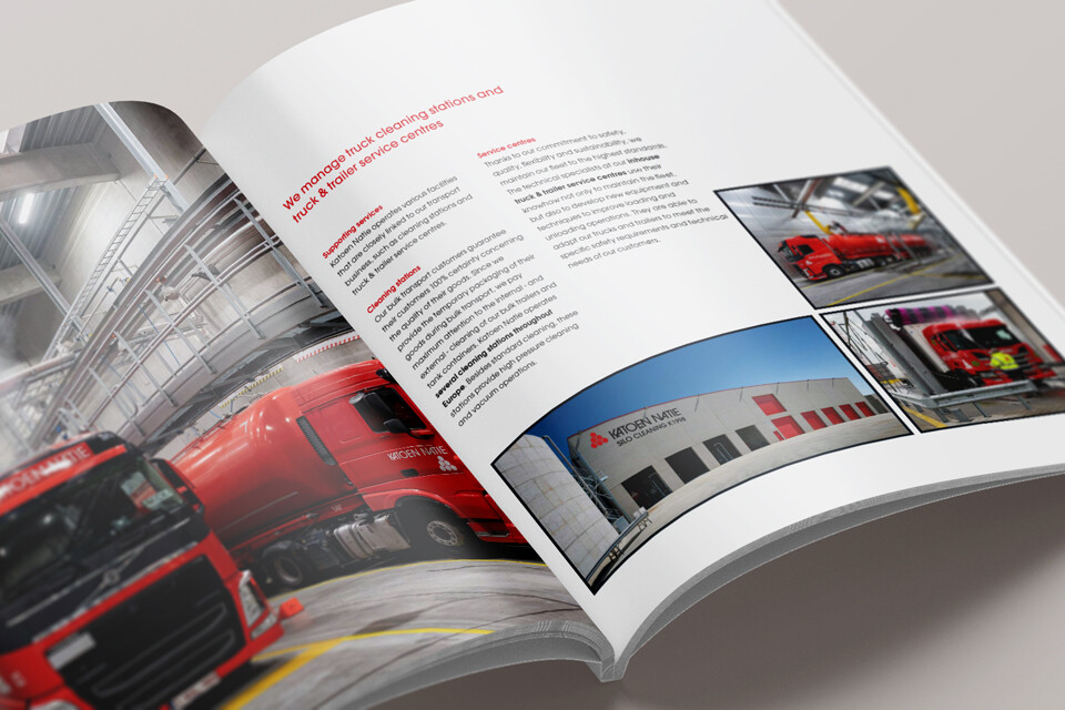 katoen natie brochure transport - grafisch drukwerk