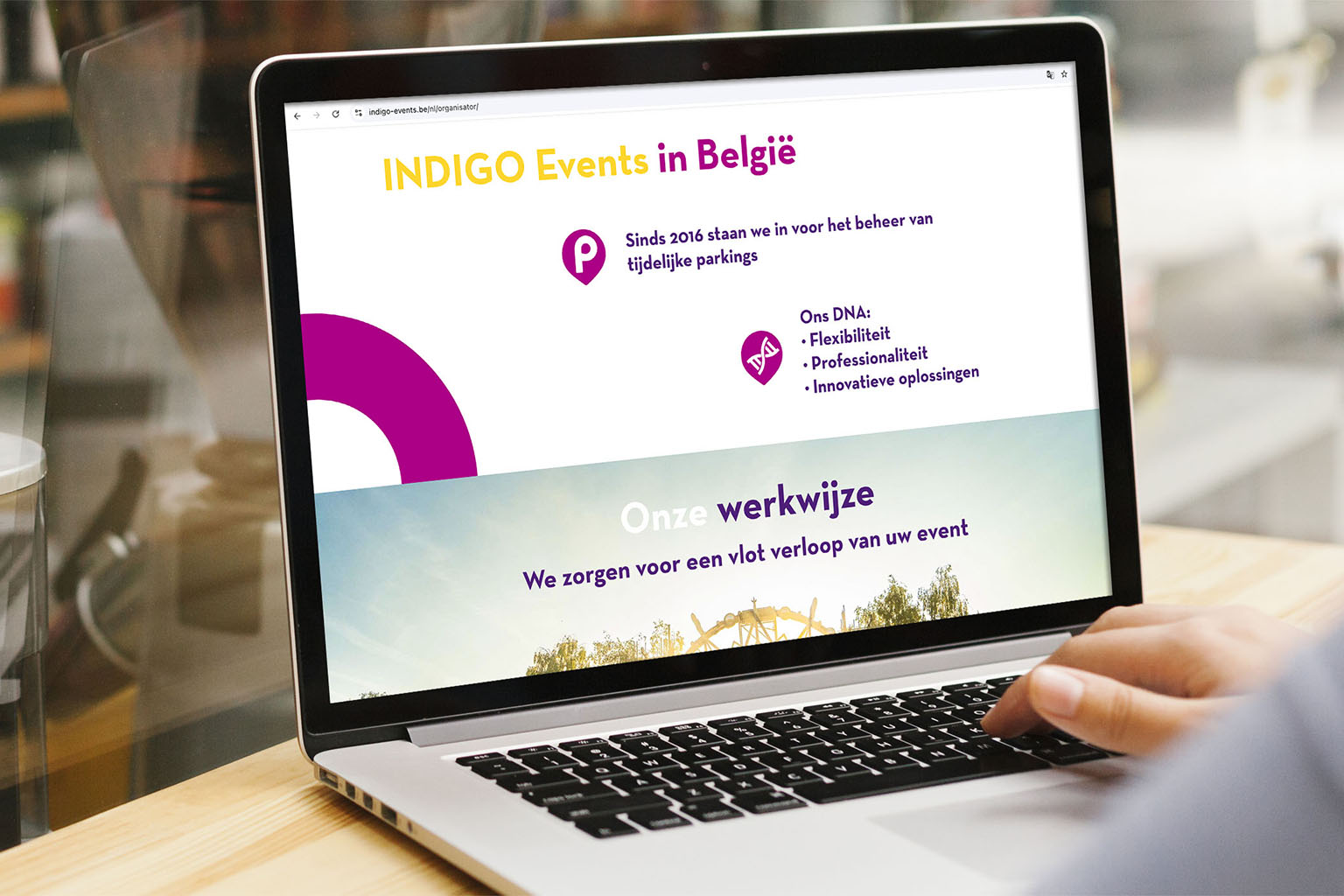 Indigo Events webdesign